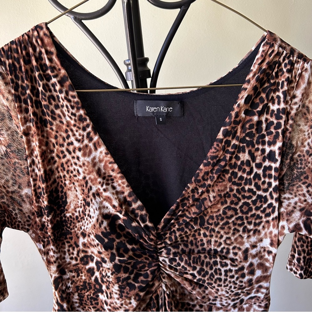 Karen Kane Animal Print Swing Dress